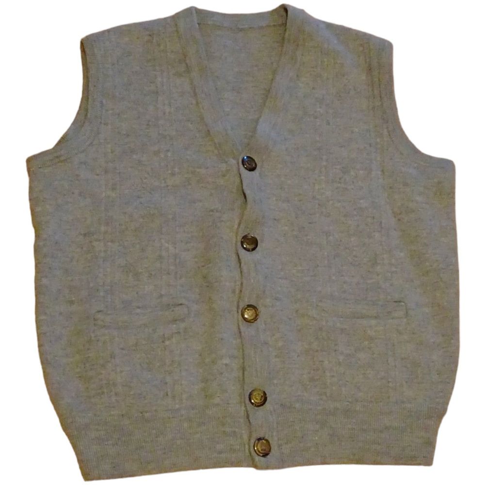 Gray Sweater Vest Men Size Medium